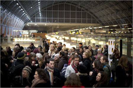 hidden lives opening at St Pancras International