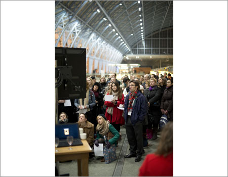 hidden lives opening at St Pancras International