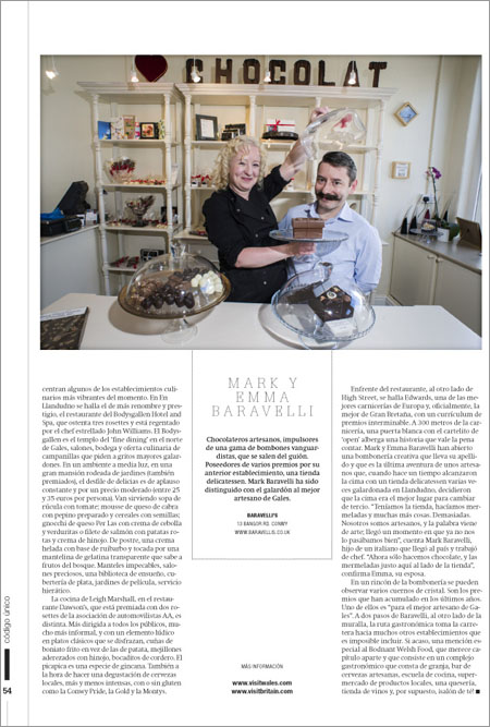 Xavier Cervera in La Vanguardia magazine