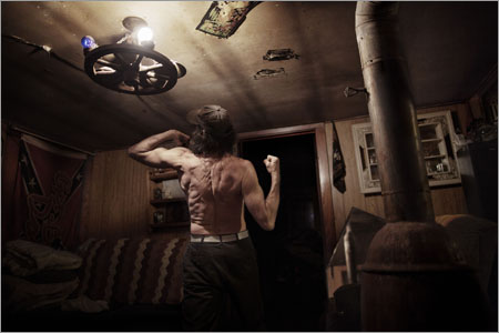 Espen Rasmussen exhibiting at Nordic Light festival in Kristiansund, Norway