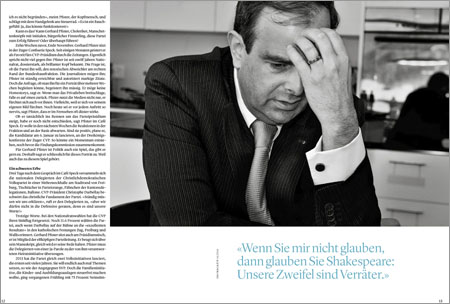 Mark Henley in Das Magazin