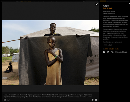 Chris de Bode wins Lens Culture portrait award