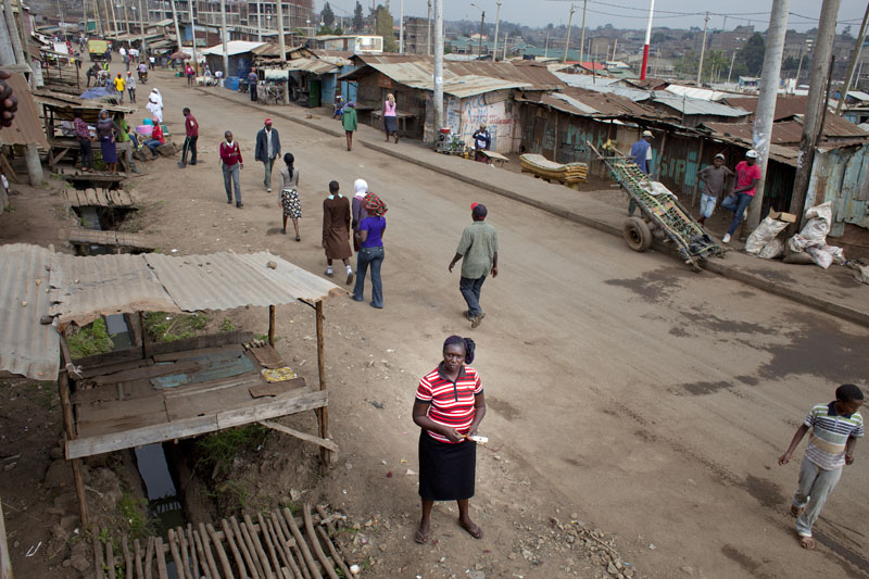 Janet Awino (39 years) in Highridge village, Korogocho, Nairobi – Community Health Volunteer.