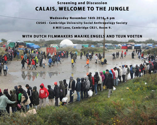 Teun Voeten’s documentary Calais, Welcome to the Jungle screened at Cambridge University Social Anthropology Society