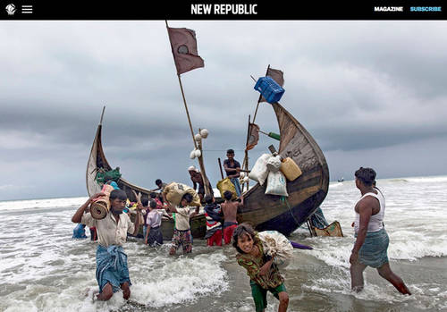 Patrick Brown’s work on the Rohingya exodus from Myanmar published in The New Republic