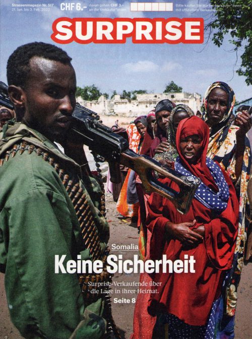 Sven Torfinn on the cover of Surprise Strassenmagazin