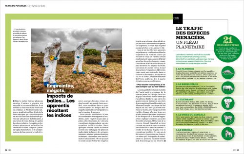 Tommy Trenchard published in GEO magazine, France
