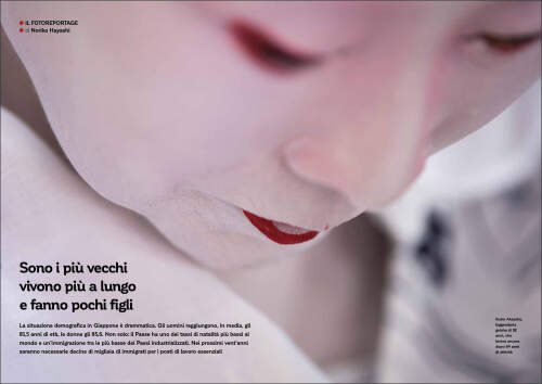 Noriko Hayashi published in Il Reportage magazine, Italy