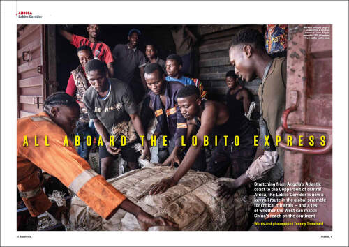 Tommy Trenchard in Geographical magazine, UK
