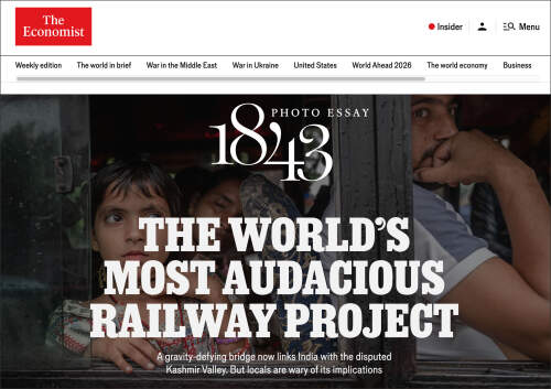 Jelle Krings published in The Economist – 1843, UK