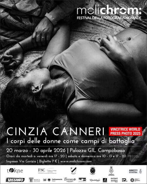 Cinzia Canneri exhibiting in Campobasso, Italy