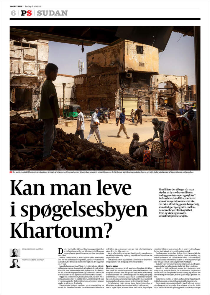 Mads Nissen in Politiken, Denmark